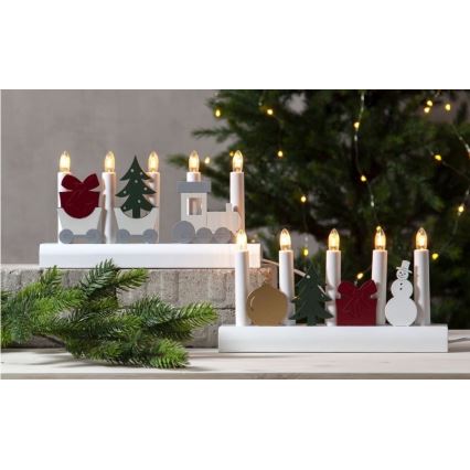 Eglo - Castiçal de Natal 5xE10/3W/230V