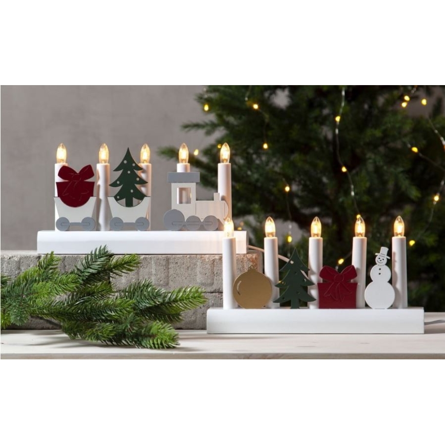 Eglo - Castiçal de Natal 5xE10/3W/230V