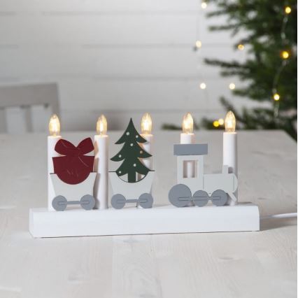Eglo - Castiçal de Natal 5xE10/3W/230V