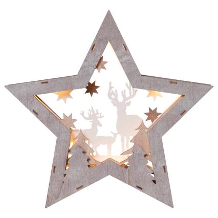 Eglo - Decoração de natal LED 10xLED/0,03W/2xAA