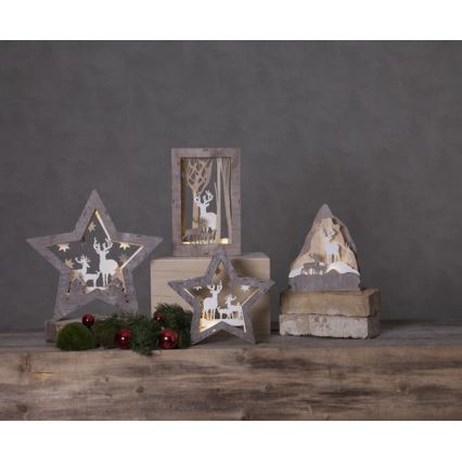 Eglo - Decoração de natal LED 10xLED/0,03W/2xAA