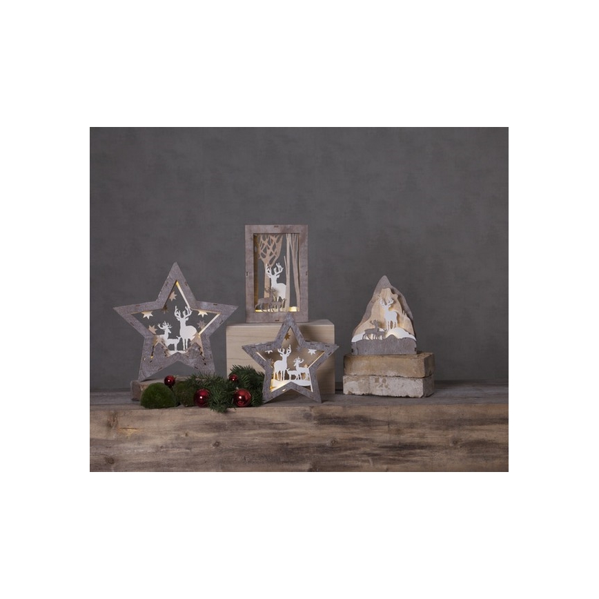 Eglo - Decoração de natal LED 10xLED/0,03W/2xAA