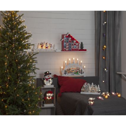 Eglo - Decoração de Natal LED 6xLED/0,06W/2xAA Pai Natal