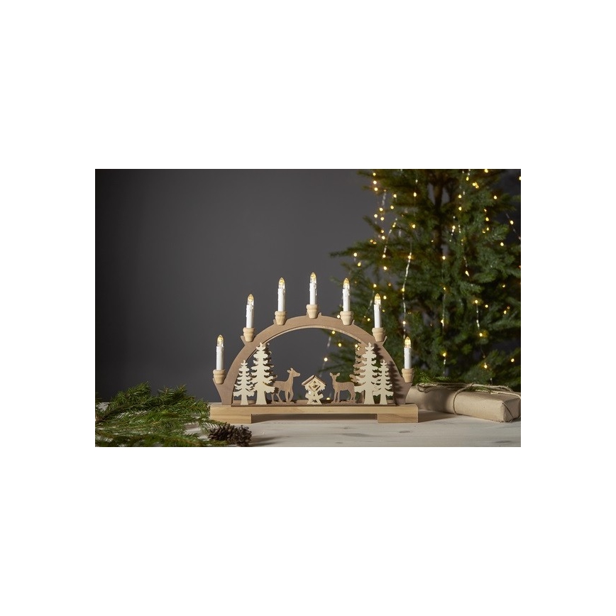 Eglo - Castiçal de Natal LED 10xLED/0,03W/2xAA