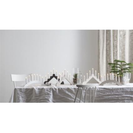 Eglo - Castiçal de Natal 7xE10/3W/230V cinzento