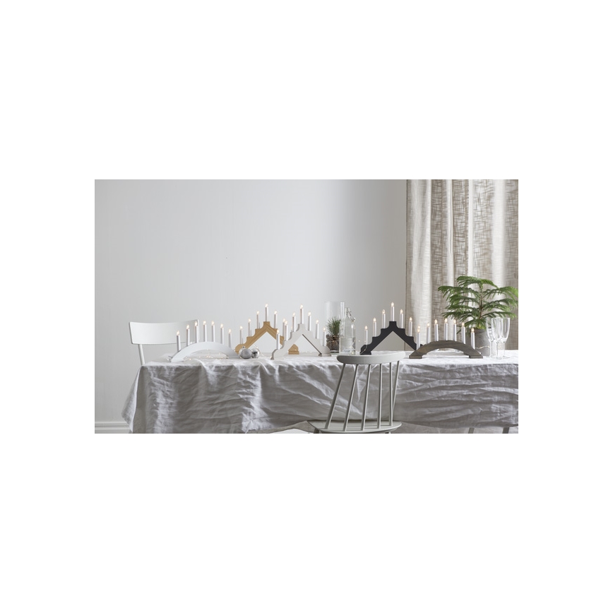 Eglo - Castiçal de Natal 7xE10/3W/230V castanho