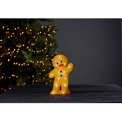 Eglo - Decoração de Natal LED 20xLED/0,06W/2xAA homem de gengibre