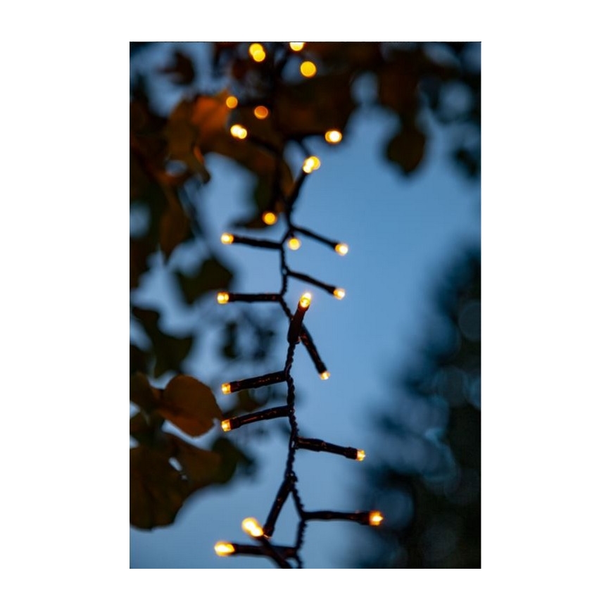 Eglo - Corrente exterior de Natal LED 800xLED 21m IP44 branco quente