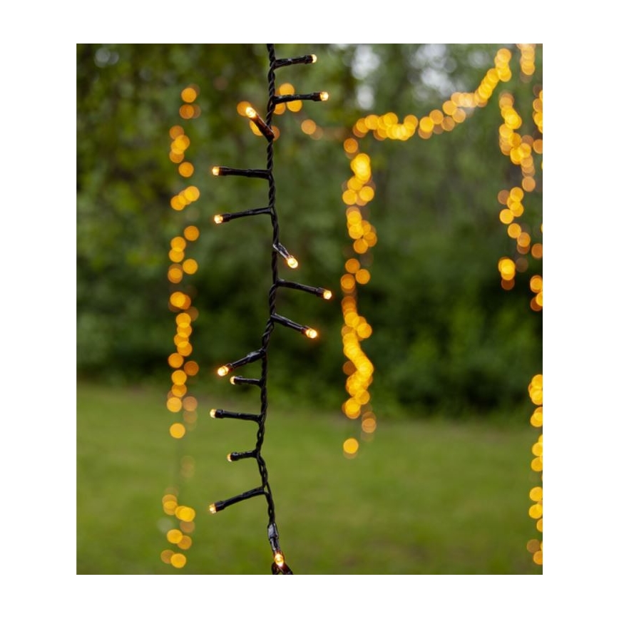 Eglo - Corrente exterior de Natal LED 800xLED 21m IP44 branco quente