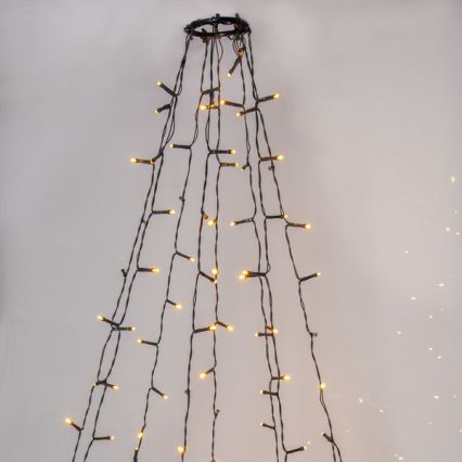 Eglo - Corrente exterior de Natal LED 360xLED 2m IP44 branco quente