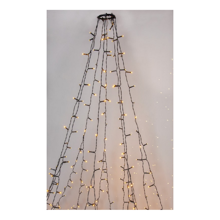 Eglo - Corrente exterior de Natal LED 360xLED 2m IP44 branco quente