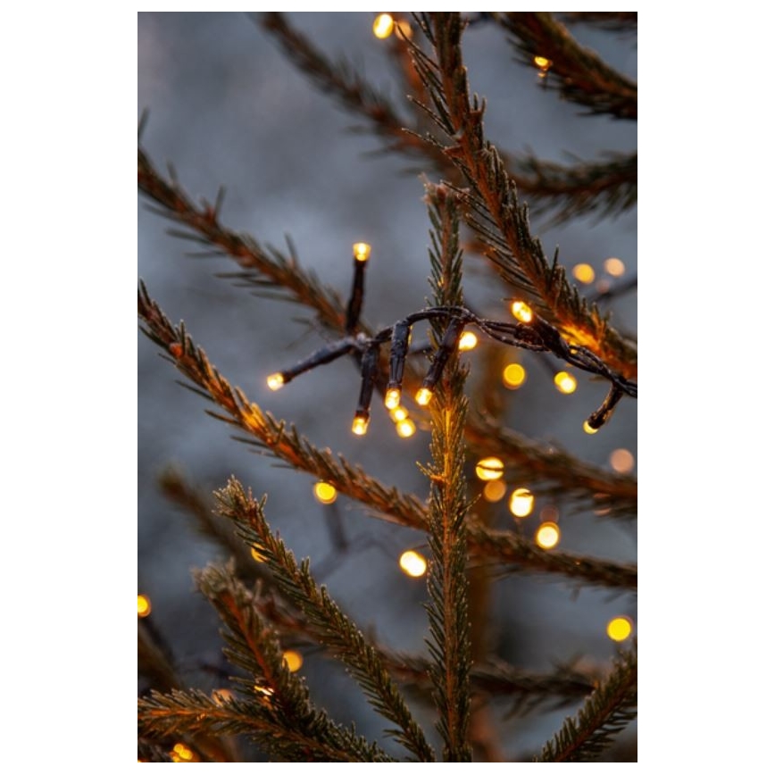 Eglo - Corrente exterior de Natal LED 1200xLED 24m IP44 branco quente