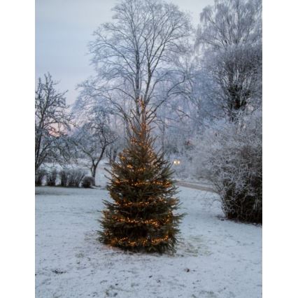 Eglo - Corrente exterior de Natal LED 1200xLED 24m IP44 branco quente