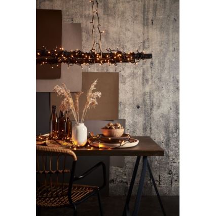 Eglo - Corrente exterior de Natal LED 1200xLED 24m IP44 branco quente