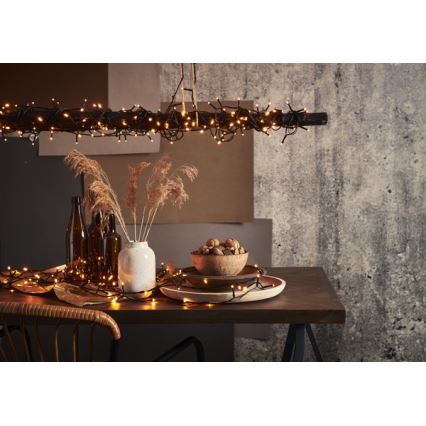 Eglo - Corrente exterior de Natal LED 180xLED 17,6m IP44 branco quente