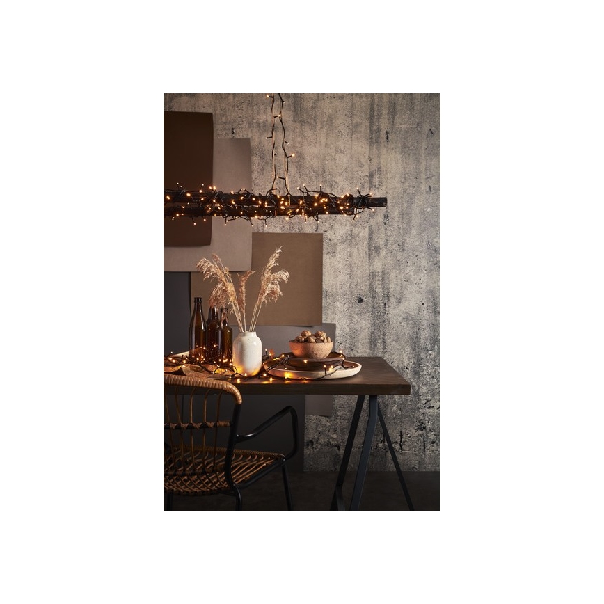Eglo - Corrente exterior de Natal LED 180xLED 17,6m IP44 branco quente