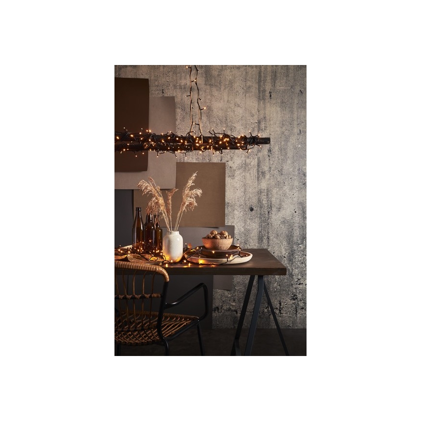 Eglo - Corrente exterior de Natal LED 80xLED 5,6m IP44 branco quente