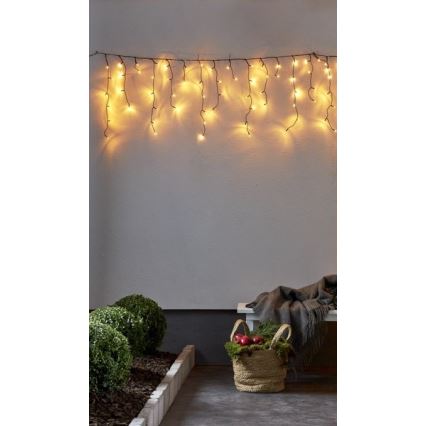 Eglo - Corrente exterior de Natal LED 240xLED 5,9m branco quente IP44