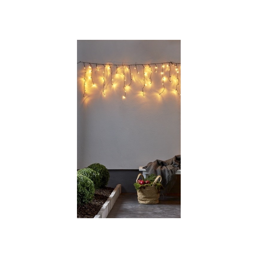 Eglo - Corrente exterior de Natal LED 240xLED 5,9m branco quente IP44