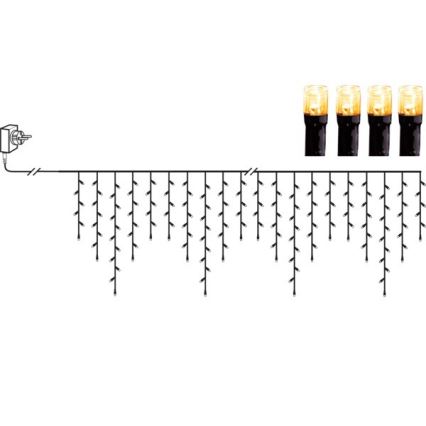 Eglo - Corrente exterior de Natal LED 240xLED 5,9m branco quente IP44