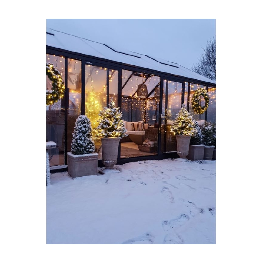 Eglo - LED Exterior Coroa de natal 60xLED/0,018W/3/230V IP44