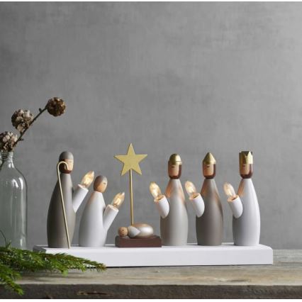 Eglo - Castiçal de Natal 5xE10/3W/230V