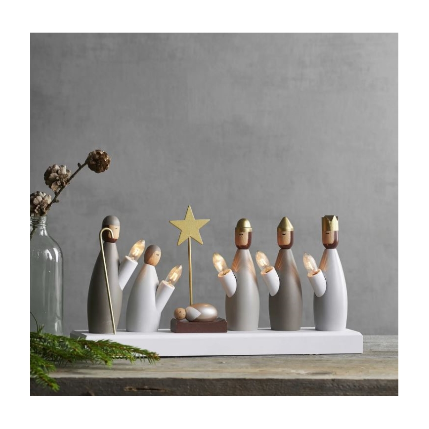 Eglo - Castiçal de Natal 5xE10/3W/230V