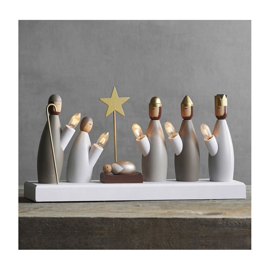 Eglo - Castiçal de Natal 5xE10/3W/230V