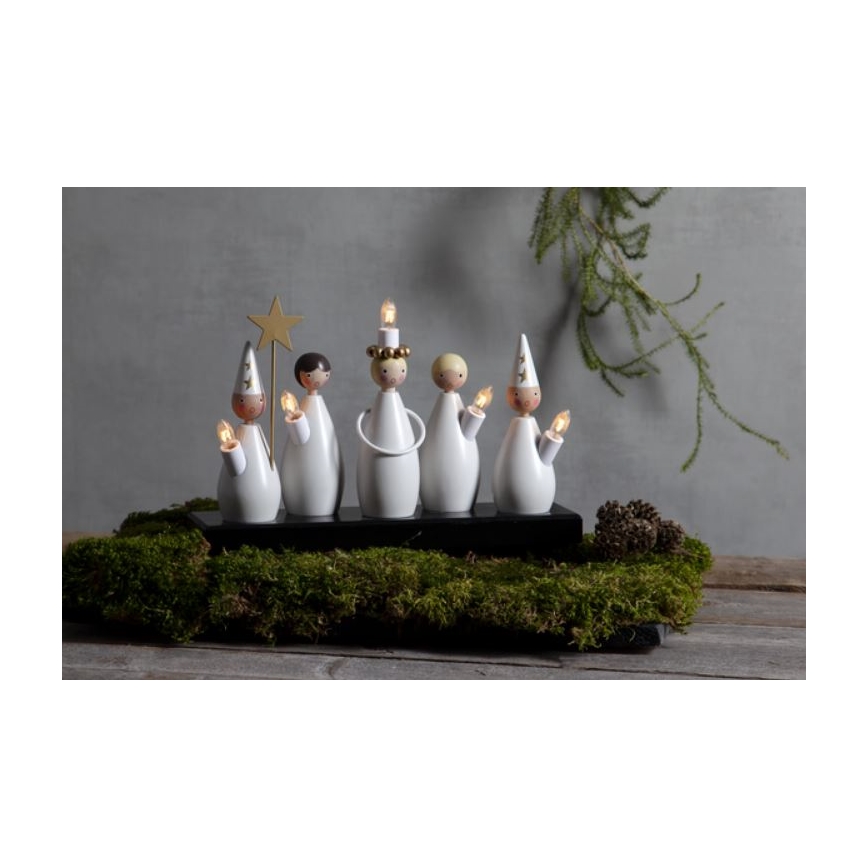 Eglo - Castiçal de Natal 5xE10/3W/230V