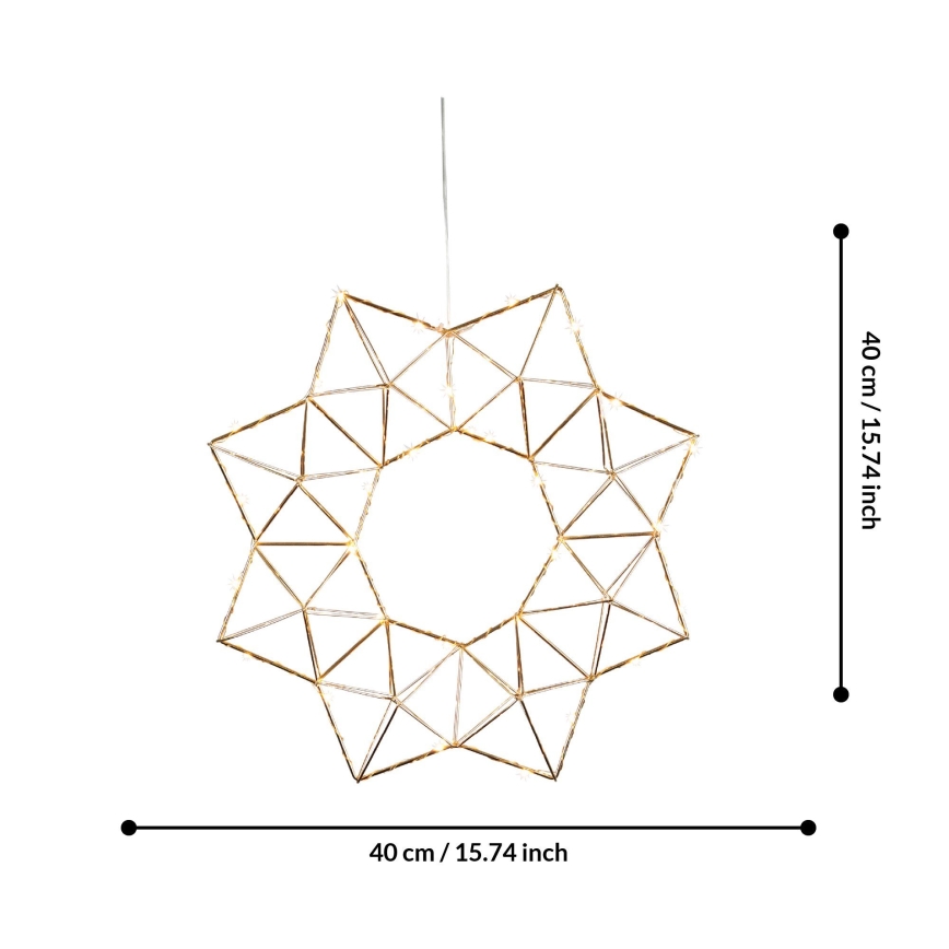 Eglo 411017 - Decoração de Natal LED EDGE LED/1,92W/3/230V estrela