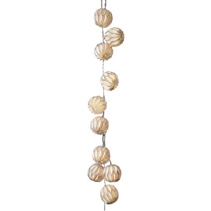 Eglo - Corrente de Natal LED 10xLED/3xAA 2,75m branco/prateado