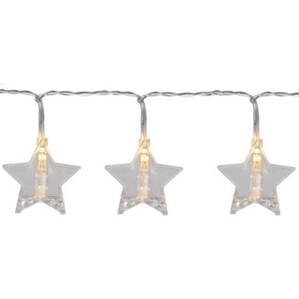 Eglo - Corrente de Natal LED 10xLED 2,1m branco quente