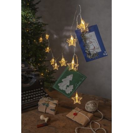 Eglo - Corrente de Natal LED 10xLED 2,1m branco quente