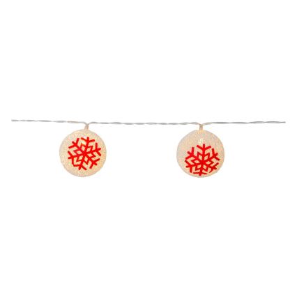 Eglo 411113 - Corrente de Natal LED ORNAMENT 10xLED/3xAA 1,65m branco quente