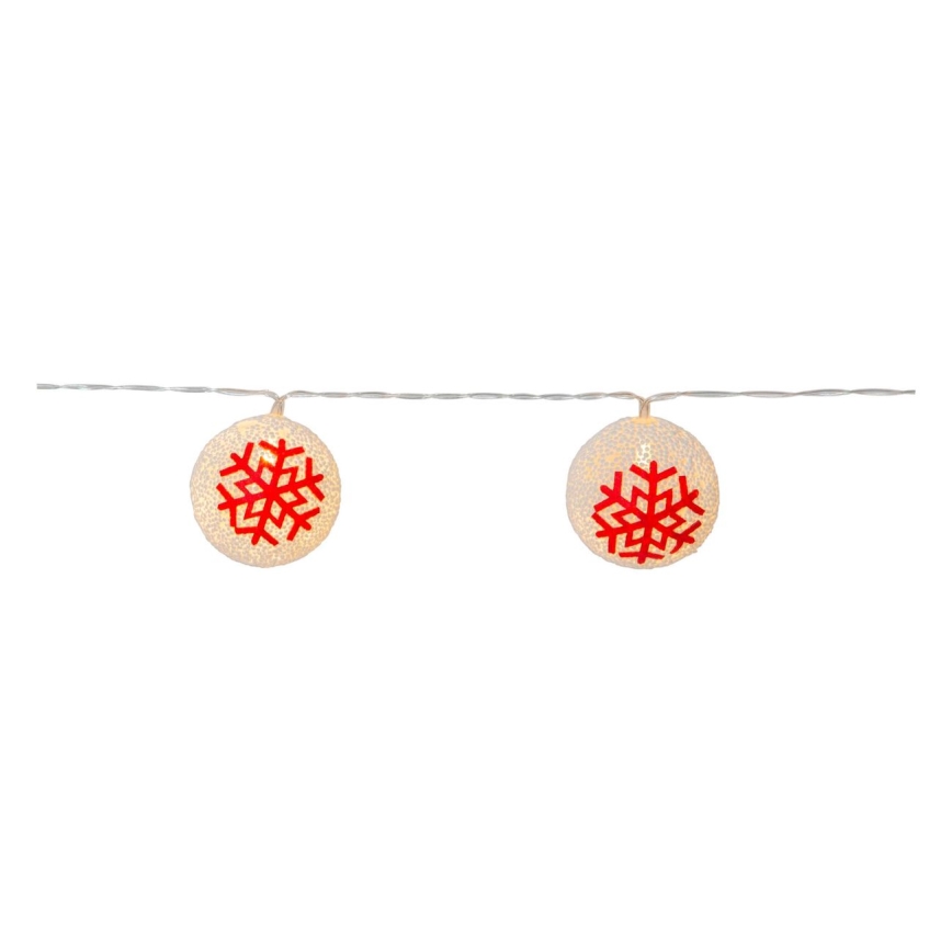 Eglo 411113 - Corrente de Natal LED ORNAMENT 10xLED/3xAA 1,65m branco quente