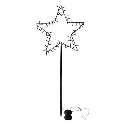 Eglo - Decoração exterior de Natal LED LED/4xAA IP44 estrela