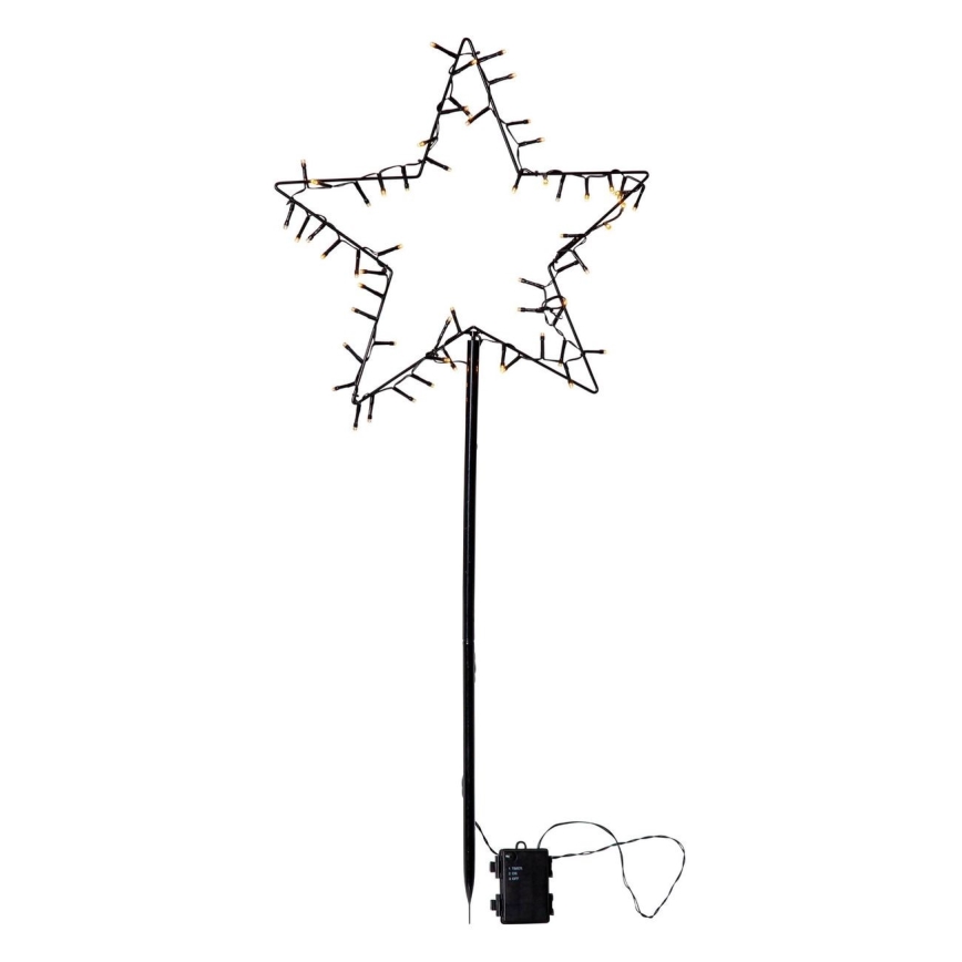 Eglo - Decoração exterior de Natal LED LED/4xAA IP44 estrela