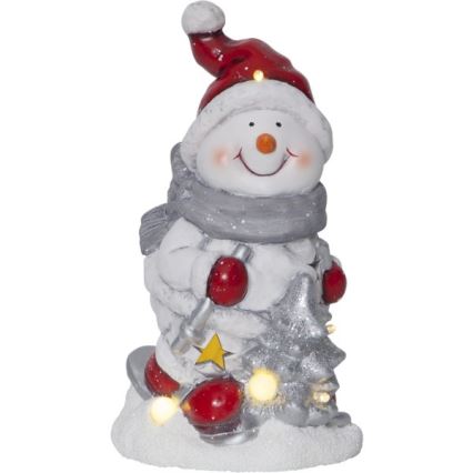 Eglo - Decoração de Natal LED  6xLED/0,06W/2xAAA boneco de neve
