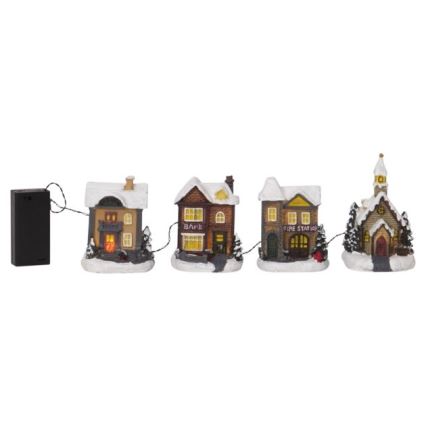 Eglo - Decoração de Natal LED 4xLED/0,064W/2xAA