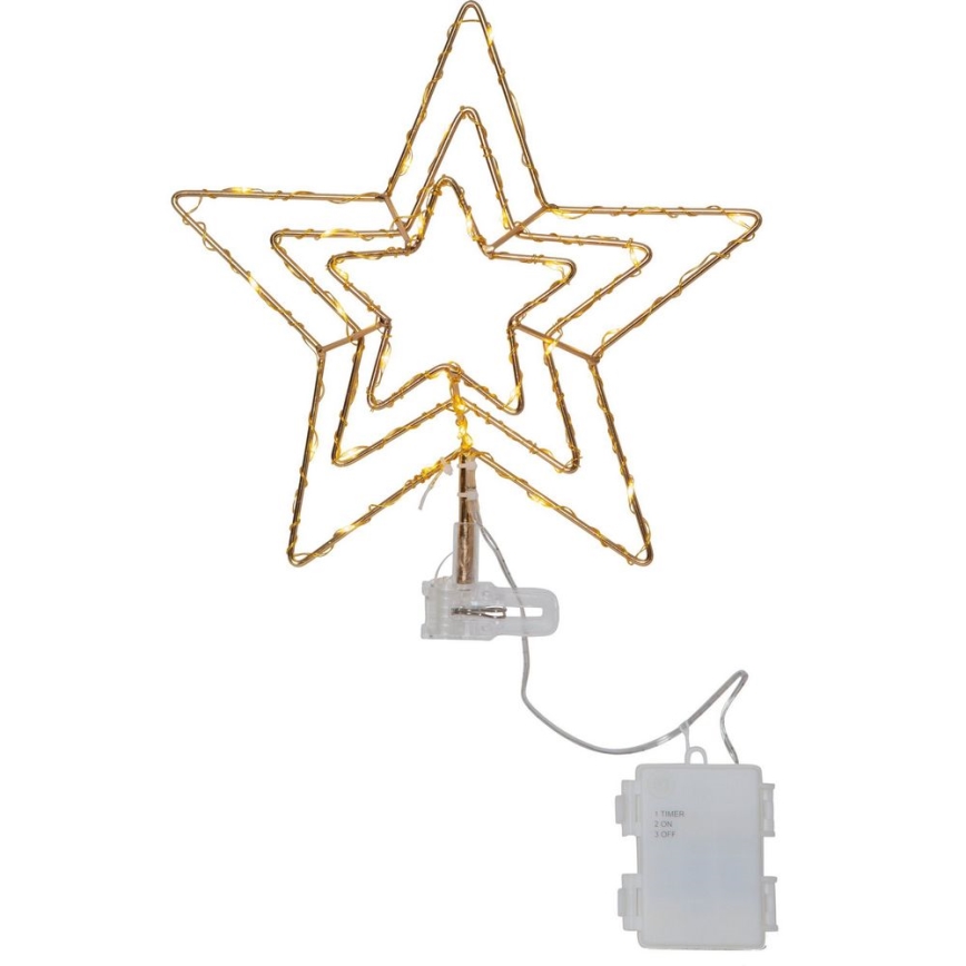 Eglo - Decoração exterior de Natal LED 30xLED/0,06W/3xAA IP44