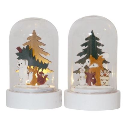 Eglo - CONJUNTO 2x Decorações de Natal LED 1xLED/0,03W/1xCR2032