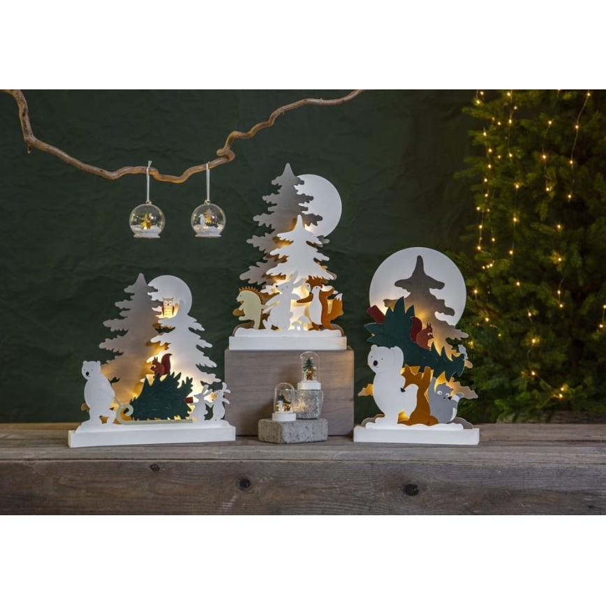 Eglo - CONJUNTO 2x Decorações de Natal LED 1xLED/0,03W/1xCR2032