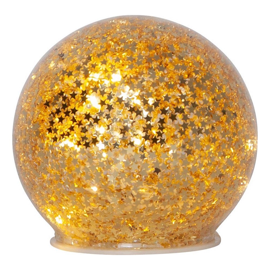 Eglo 411344 - Decoração de Natal LED STAR FALL 10xLED/2xAA dourado