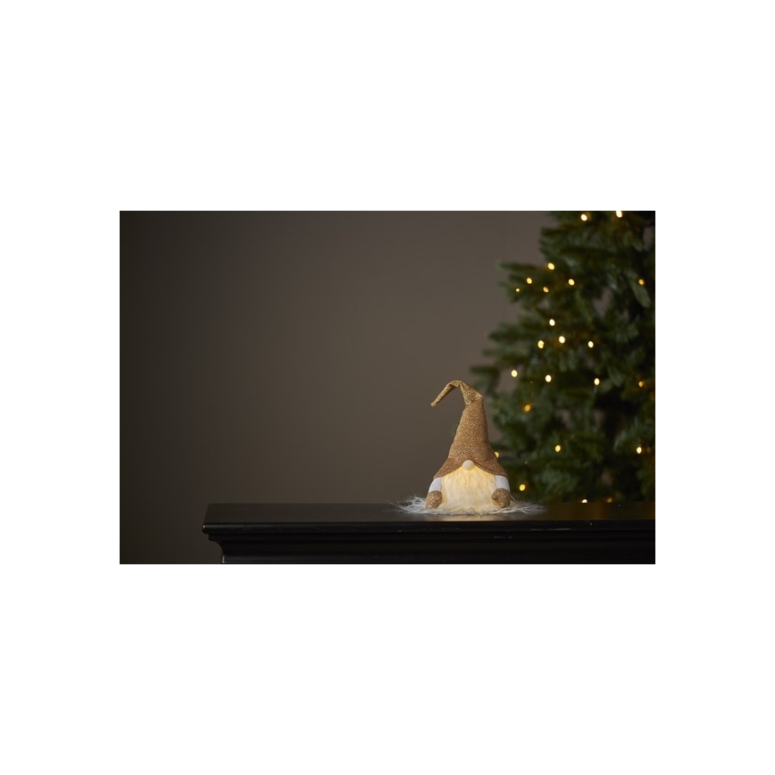Eglo - Decoração de Natal LED 1xLED/0,06W/3xAG13 dourada