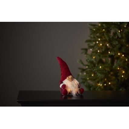 Eglo - Decoração de Natal LED 4xLED/0,06W/3xAA vermelha
