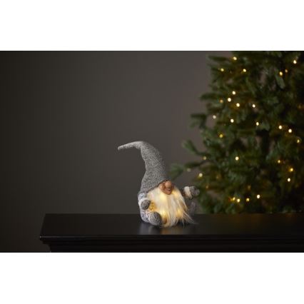 Eglo - Decoração de Natal LED 4xLED/0,06W/3xAA cinzenta