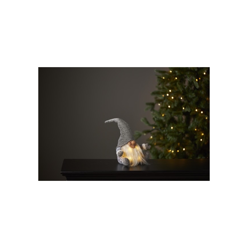 Eglo - Decoração de Natal LED 4xLED/0,06W/3xAA cinzenta