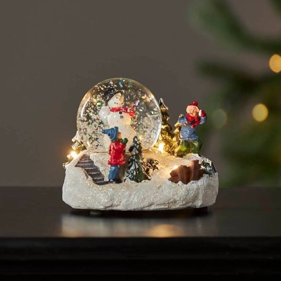 Eglo 411482 - Decoração de Natal LED WINTERVILLE LED/2xAAA globo de neve