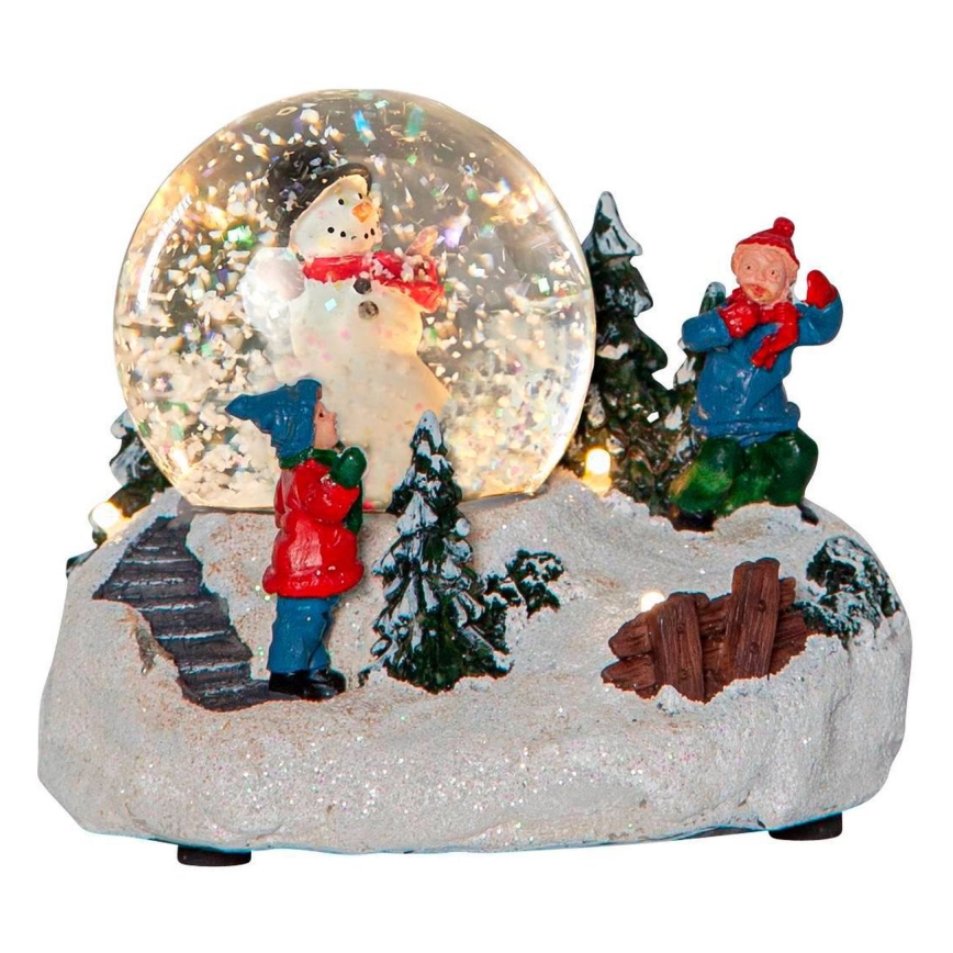 Eglo 411482 - Decoração de Natal LED WINTERVILLE LED/2xAAA globo de neve