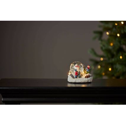 Eglo 411482 - Decoração de Natal LED WINTERVILLE LED/2xAAA globo de neve
